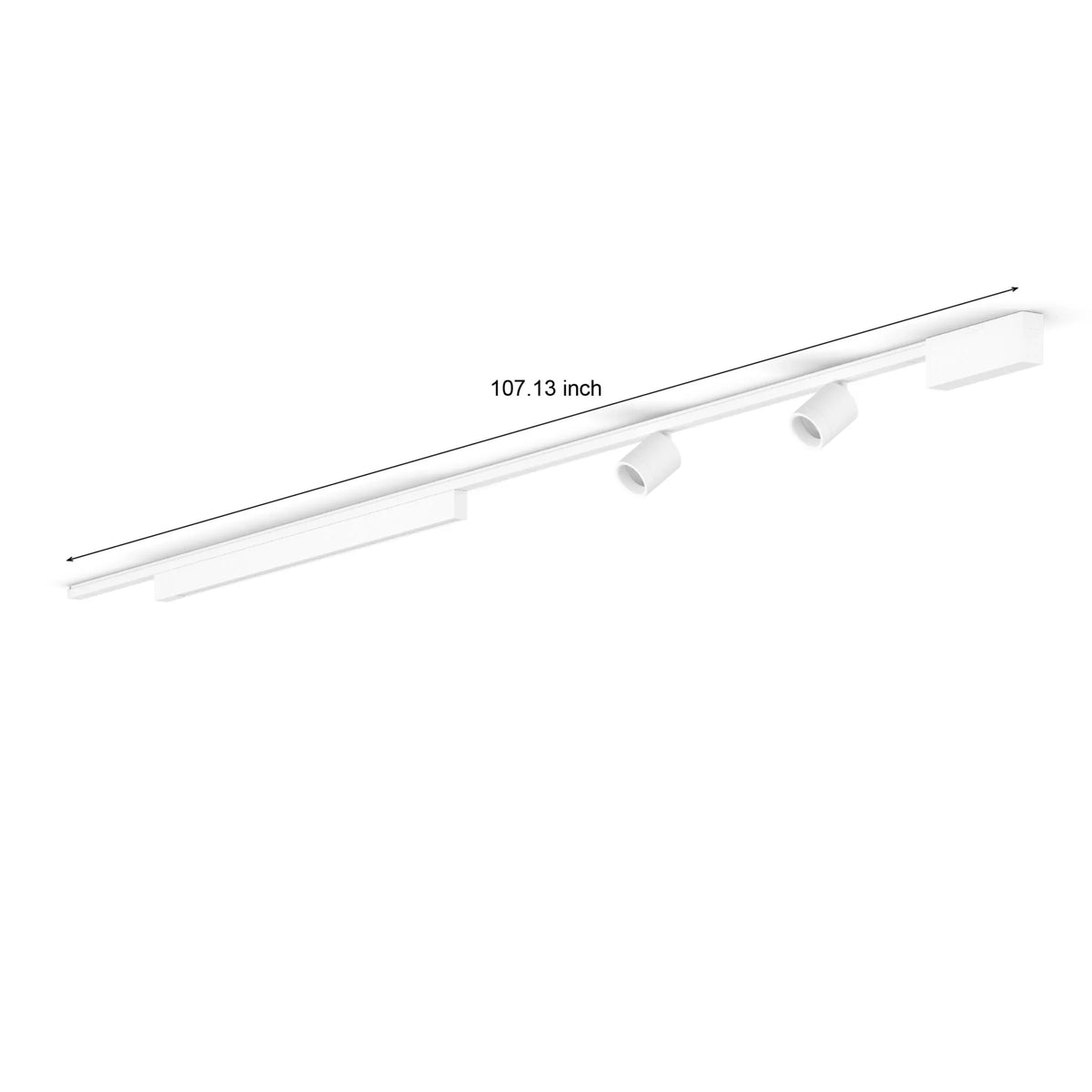 Perifo straight ceiling base kit (2 spots, 1 light bar)