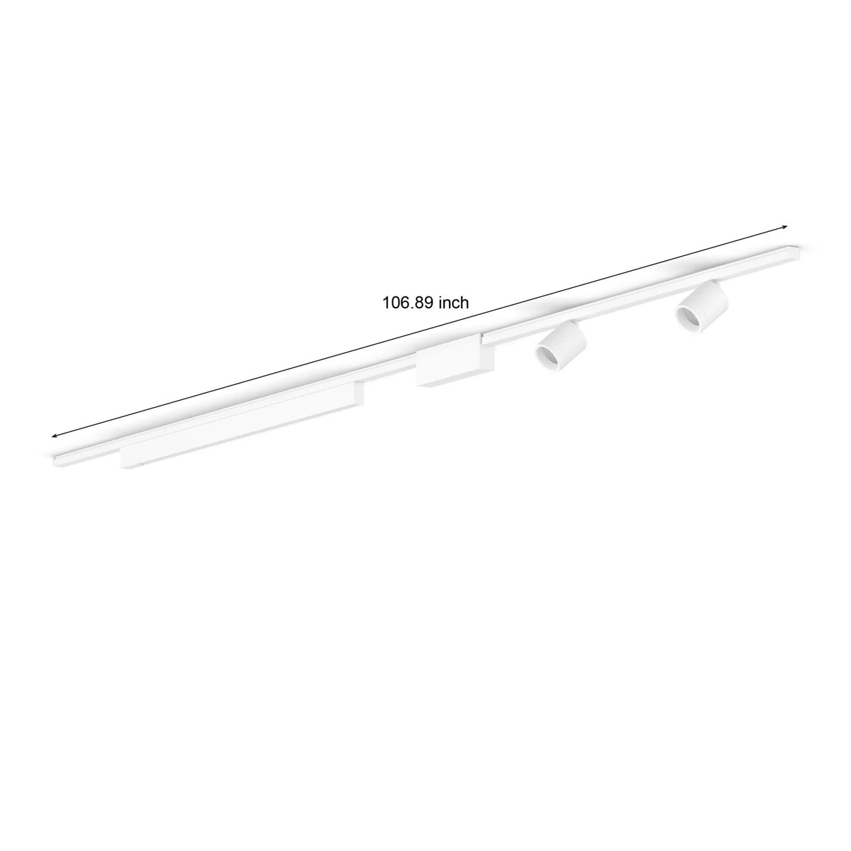 Perifo straight ceiling base kit (2 spots, 1 light bar)