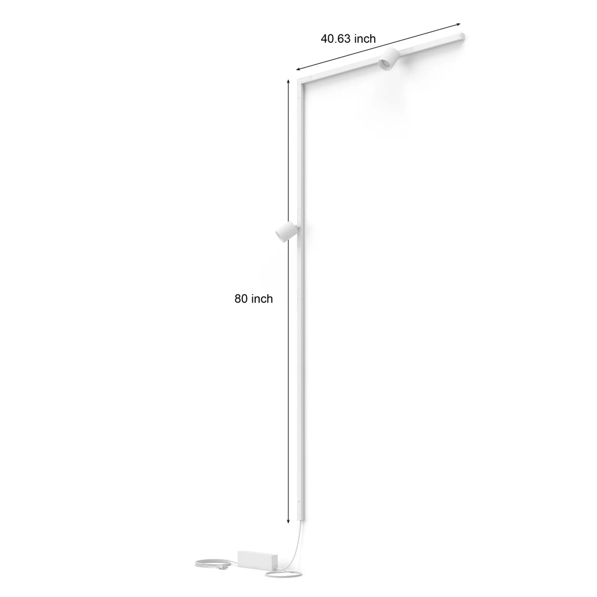 Perifo L-shaped wall base kit (2 spots)