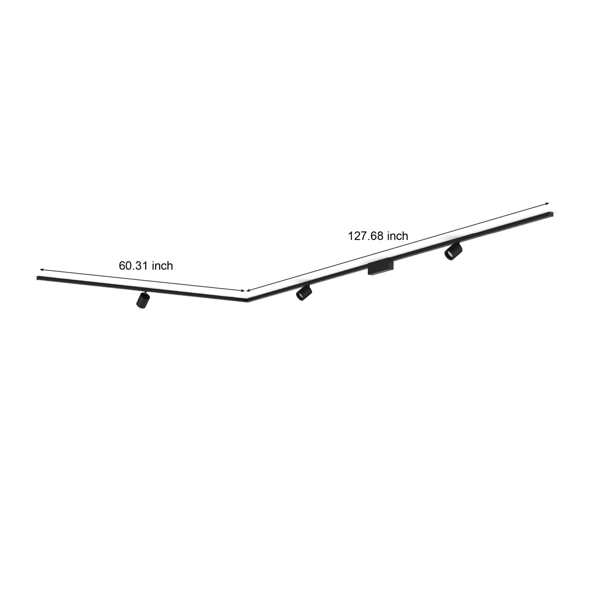 Perifo L-shaped ceiling base kit (3 spots)