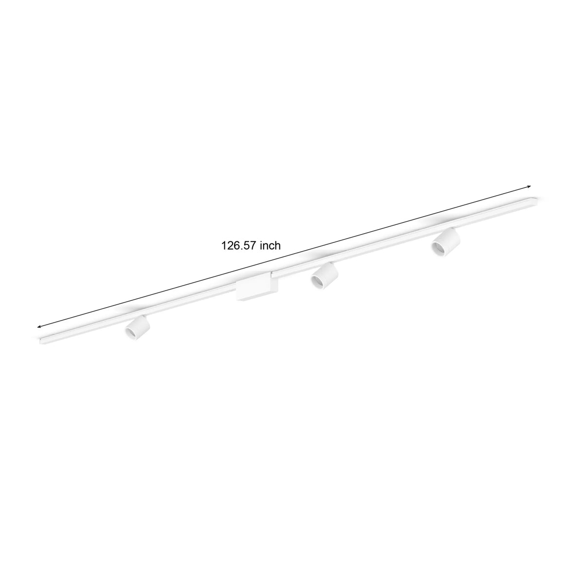Perifo straight ceiling base kit (3 spots)
