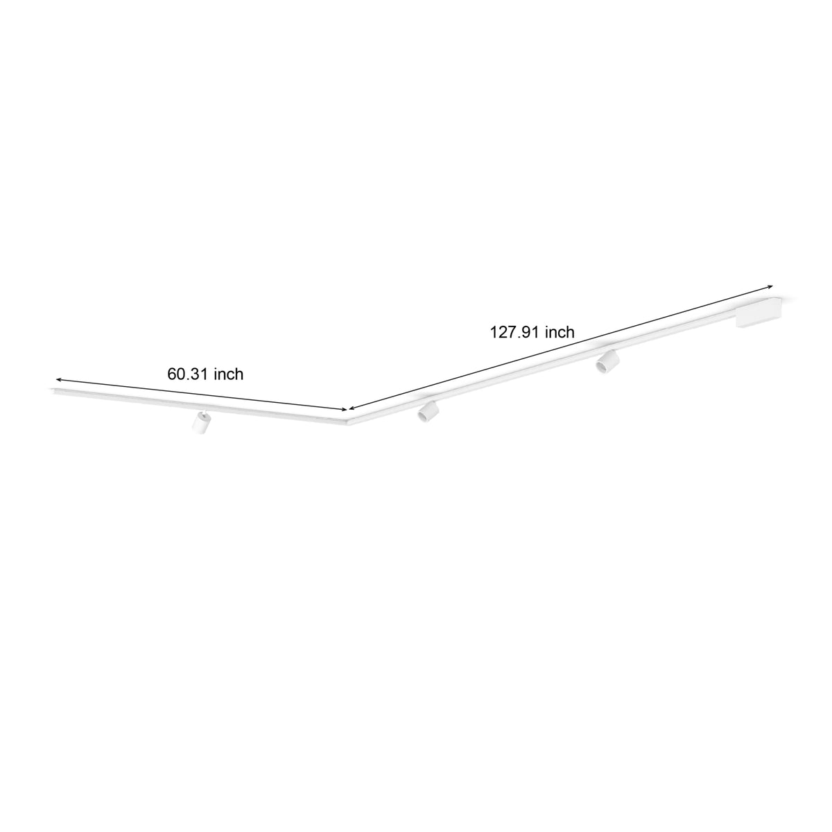 Perifo L-shaped ceiling base kit (3 spots)