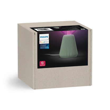 Cone table lamp for Lightguide bulbs (Sage)