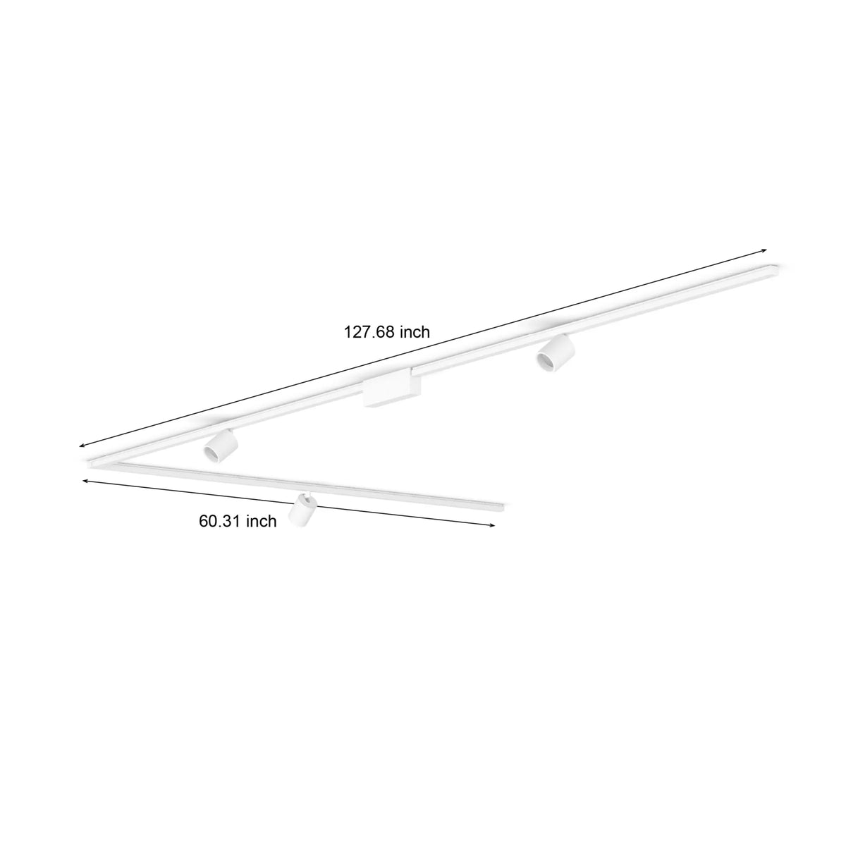 Perifo L-shaped ceiling base kit (3 spots)