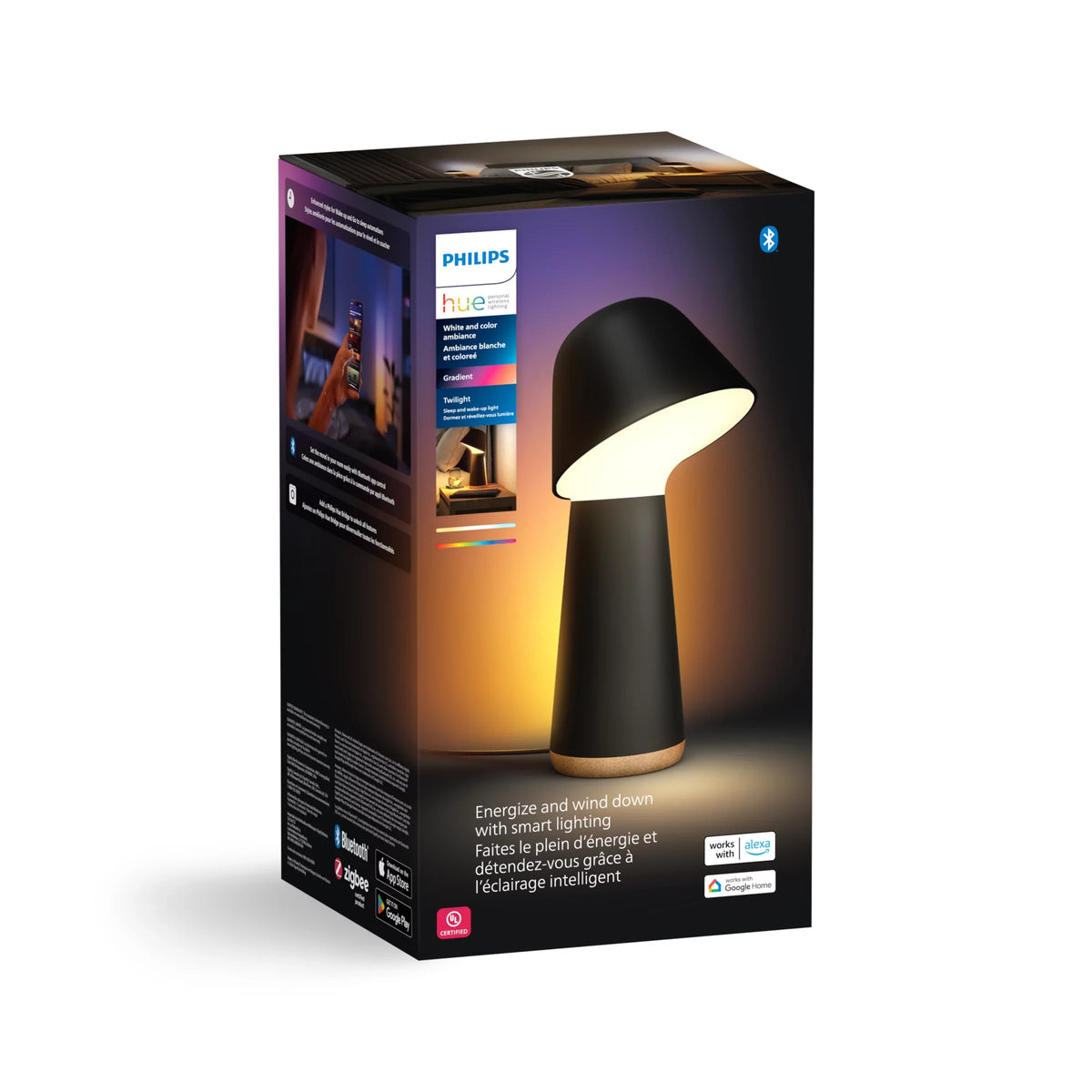 Twilight sleep and wake-up light black