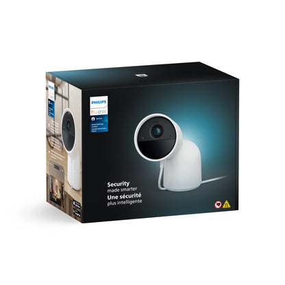 Secure wired camera with desktop stand