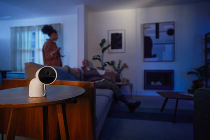 Secure wired camera with desktop stand