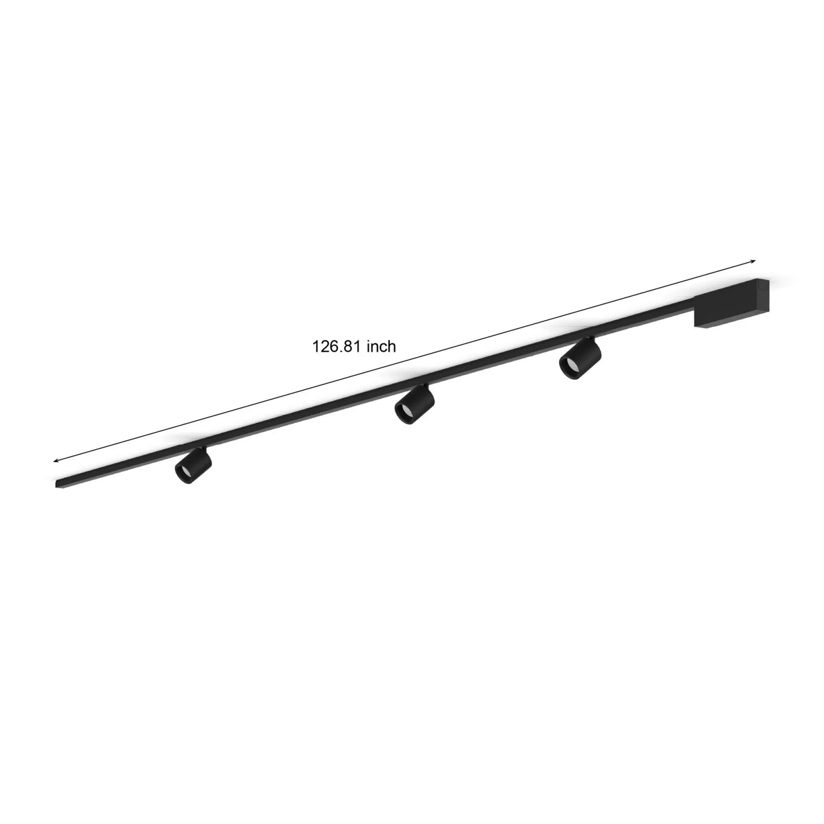 Perifo straight ceiling base kit (3 spots)