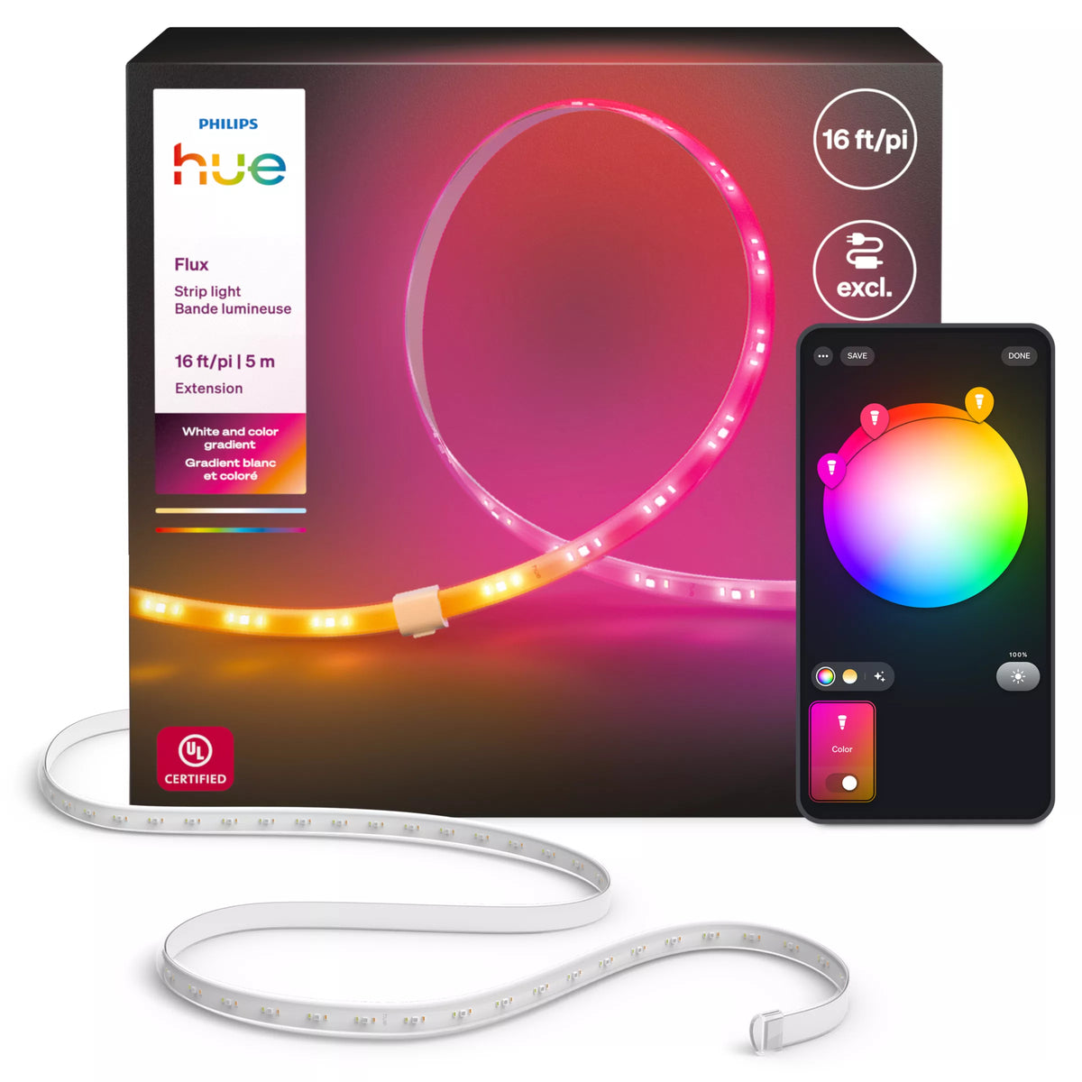 Hue Flux strip light extension 16ft