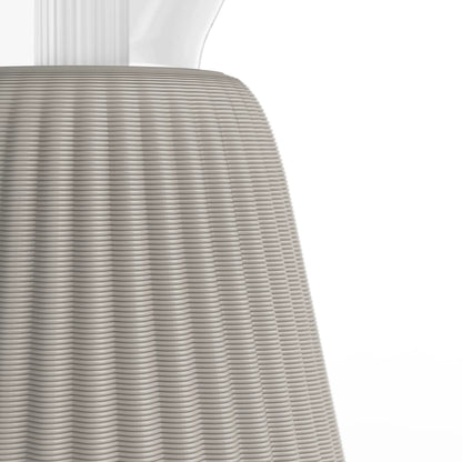 Lightguide triangle + cone table lamp (sand)