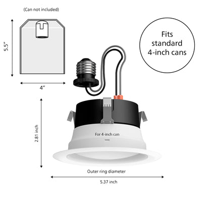 Retrofit Recessed Can Downlight 4 inch