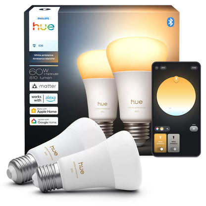 60W A19 2PACK- E26 smart bulbs