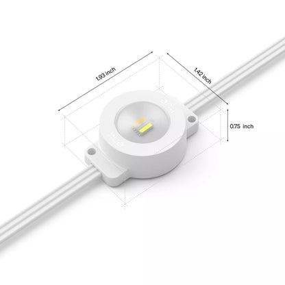 Festavia permanent outdoor lights 150 ft white string