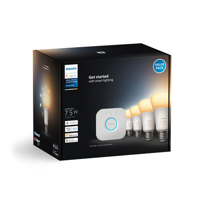 Starter kit: 4 E26 smart bulbs (75 W)